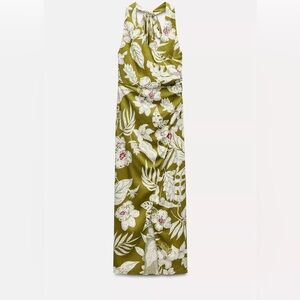 Floral Green Maxi Dress